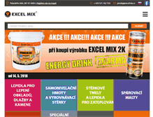 Tablet Screenshot of excelmix.cz